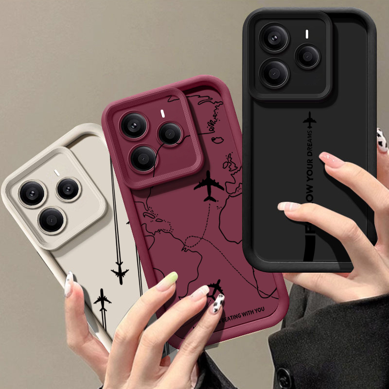 Xiaomi Redmi Note 14 - غطاء هاتف من السيليكون الناعم بنمط