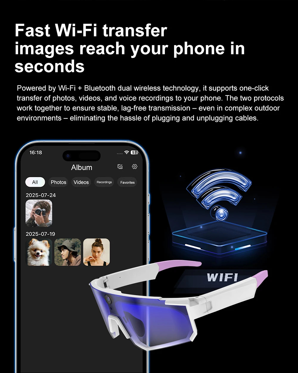 نظارات ون بلس الذكية بتقنية ال - مراجعة Smart Glasses Lens وسعره
